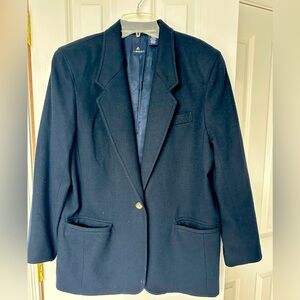 Vintage Liz Sport Navy Blue Women's Blazer
